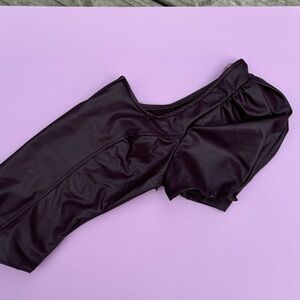 Pleather Bodysuit (Burgundy)